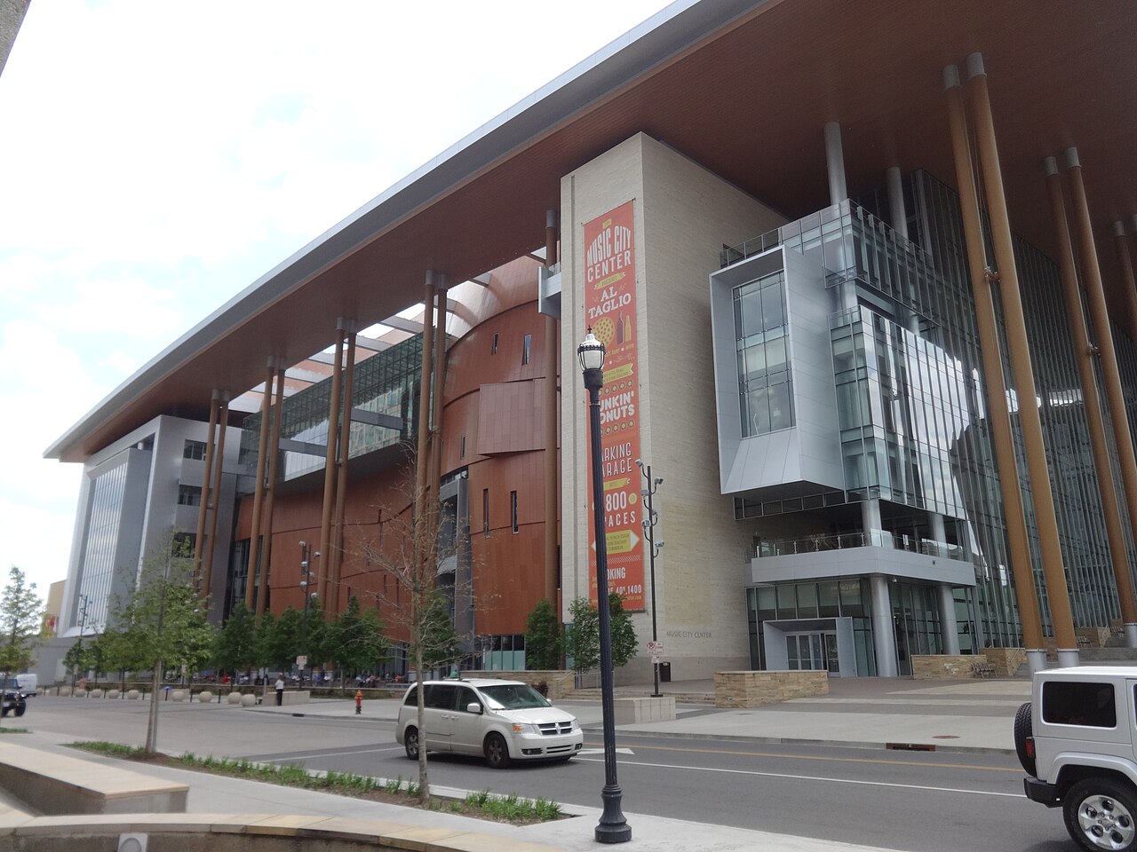 The Music City Center convention building in downtown Nashville, seen from the northeast